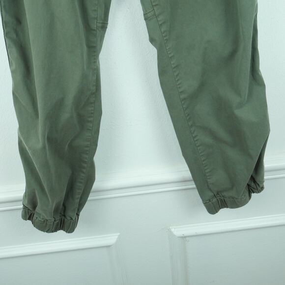By Anthropologie 4 Pants Olive Drab Crop Jogger Gorpcore Military Utility Boho - Picture 5 of 7